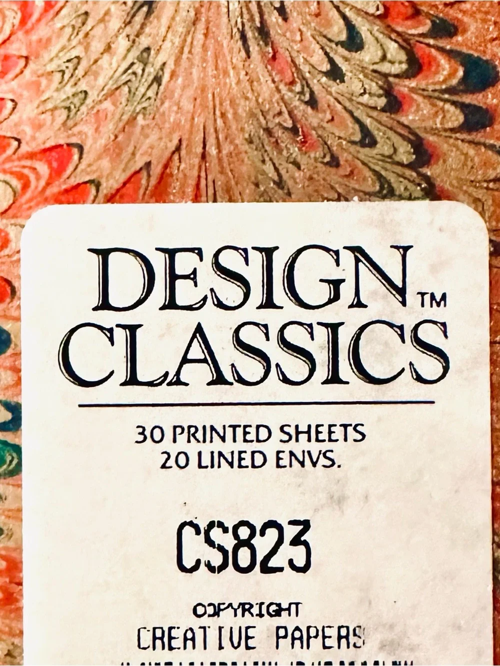 Hallmark stationery featuring